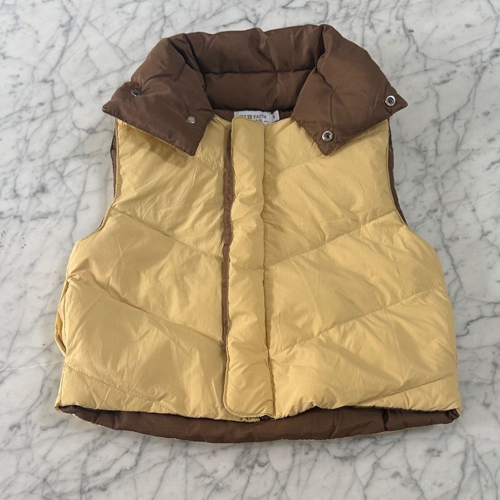 Rylee Faith Reversible Down Vest Sz 5T